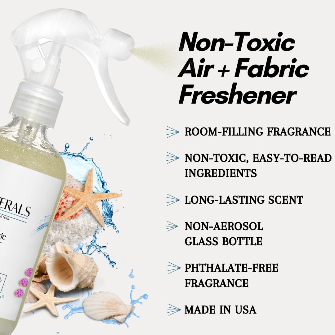 Halarosis All Natural Air + Fabric Fresheners, Highly Scented (8 fl oz) (Sea Minerals)