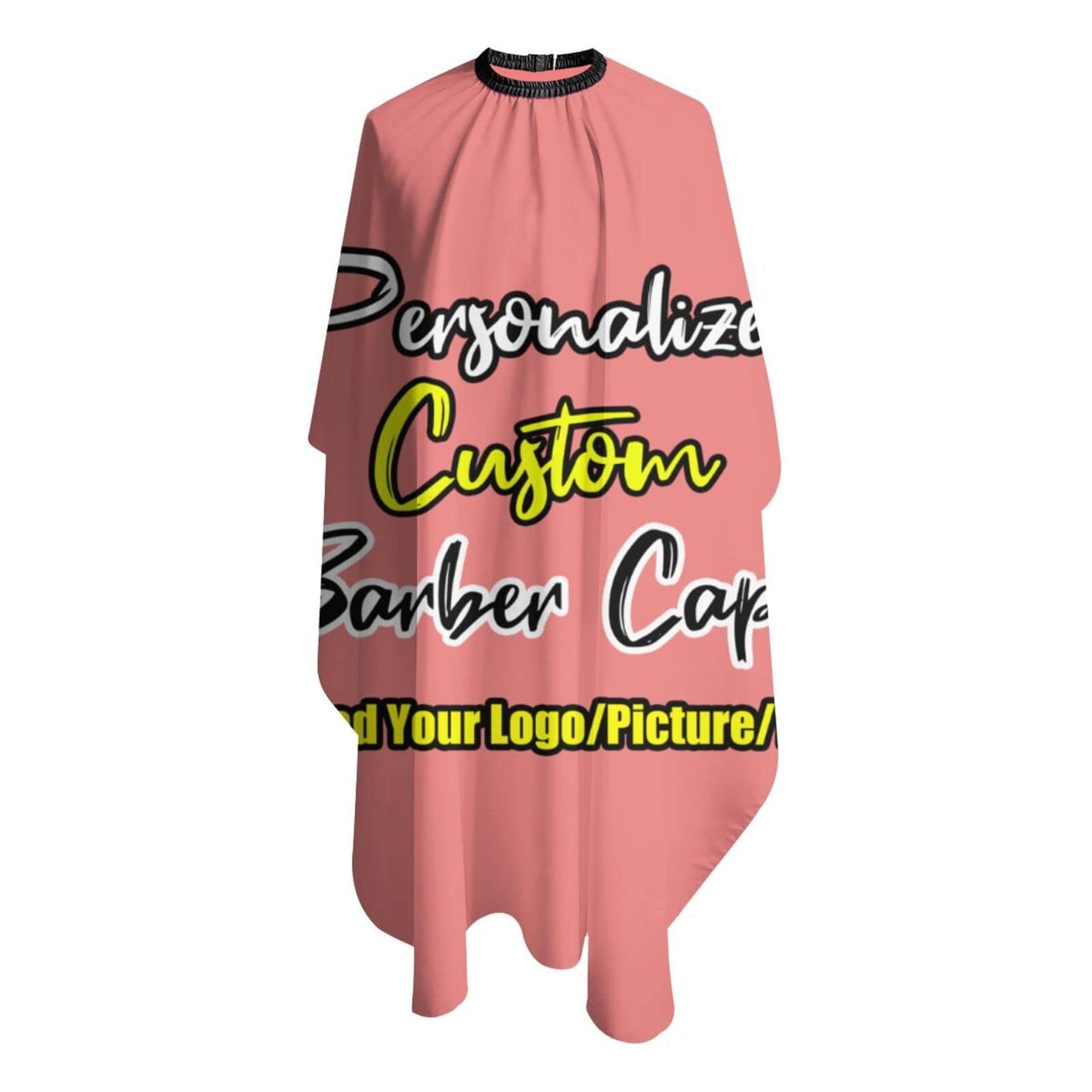 sophiehome Custom Barber Cape with Your Logo Text Photo, Professional Hair Cutting Cape Customized, Personalized Haircut Salon Cape for Hairdresser Styling & Home Adult Lightcoral