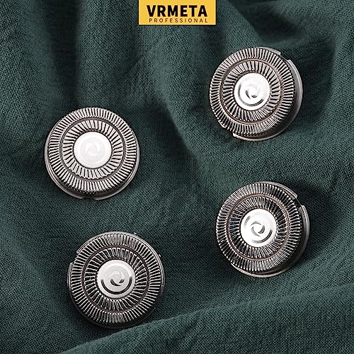 VRMETA 4 PCS Shaver Head Replacement Blades for Skull Pitbull Carver PRO 4 Electric Razor Replacement head