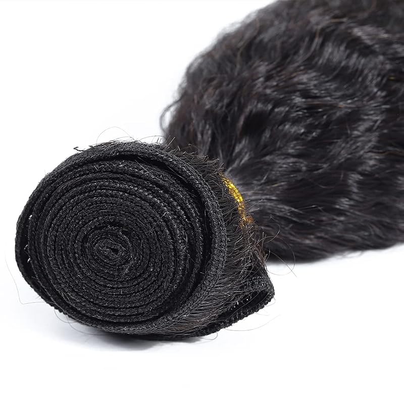24-Inch Yaki Straight Human Hair Bundles #1B - WuvuSnm