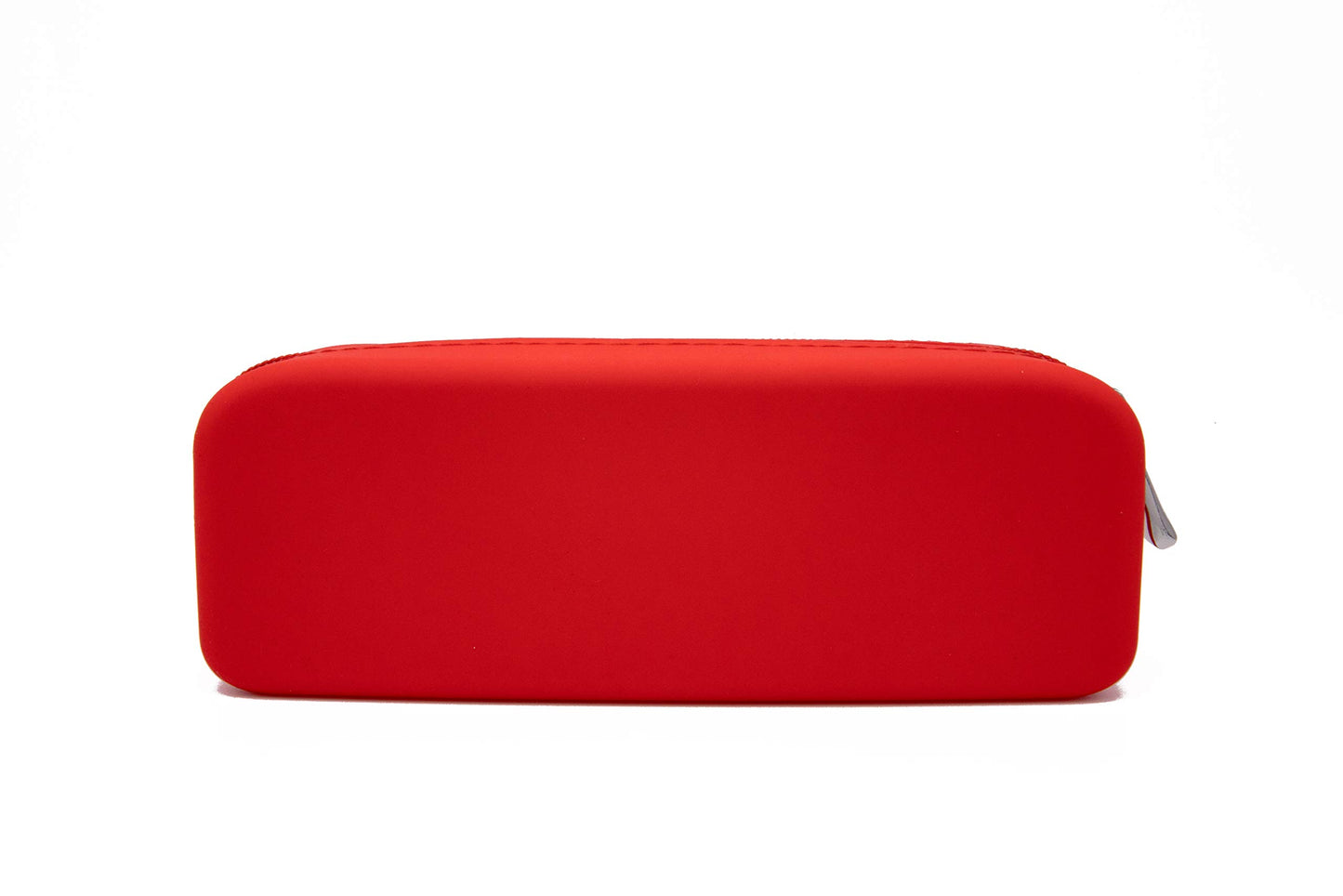 Gorgcase Silicone Pen Pencil Bag case with Zipper, Water Leak Resistant,Toiletry Essentials Holder, Cosmetic Pouch Organizer Drop kit for Personal Items,School,Gift,Kid,Teen, Student, Red