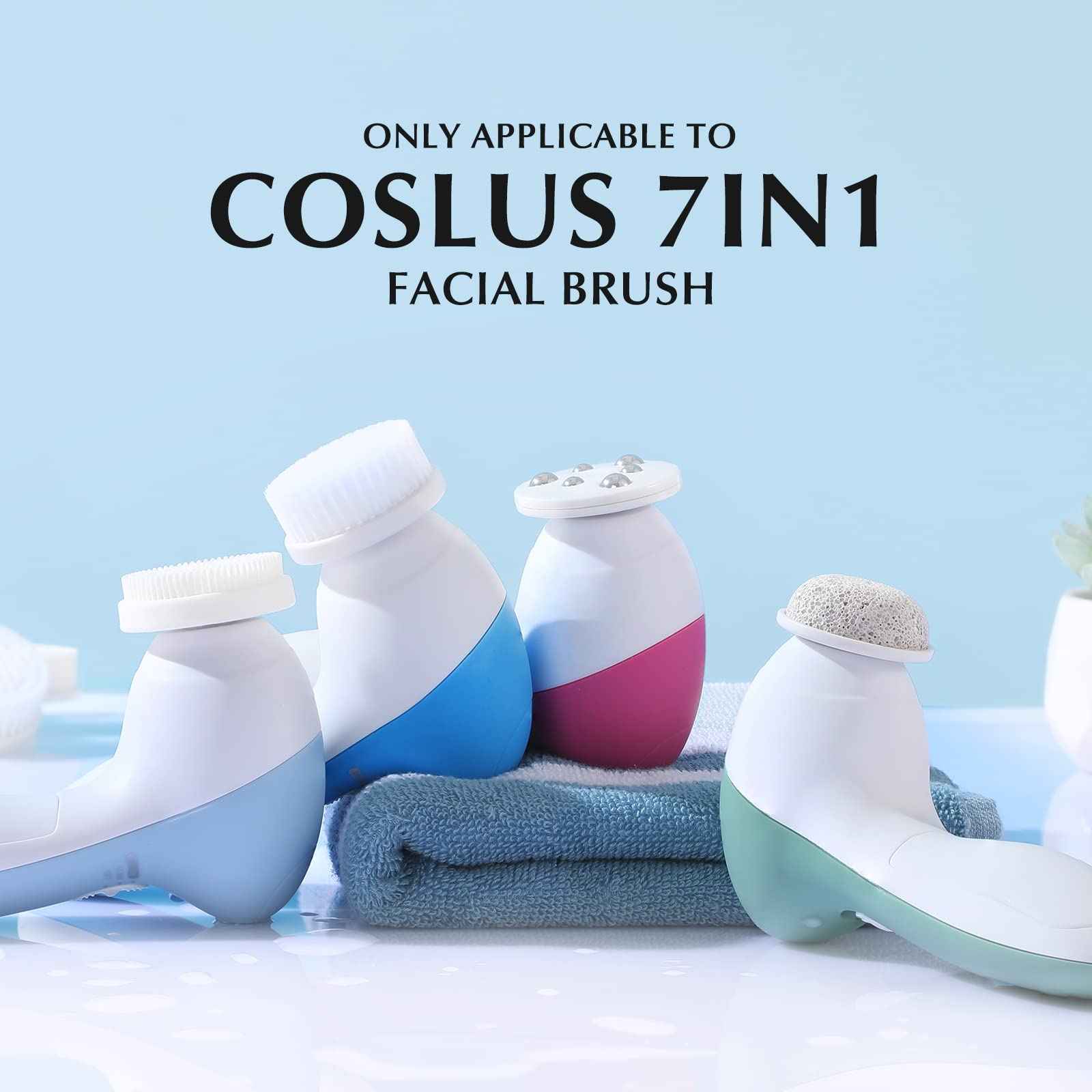 COSLUS 7IN1 FBS-D Face Cleansing Brush Replacement Heads 4 PCS