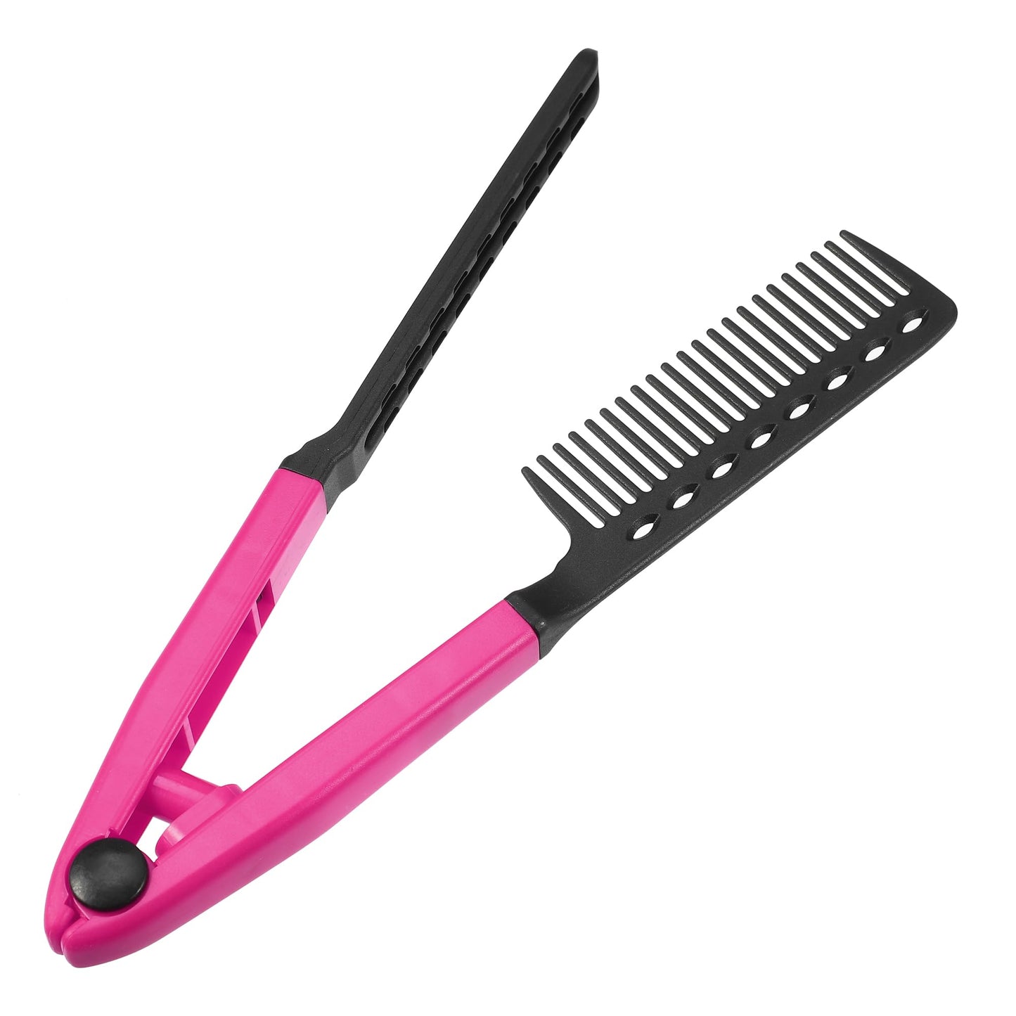 VOCOSTE Hair Straightening Comb, Heat Resistance Home Straightener Hair Styling Comb, ABS, Red