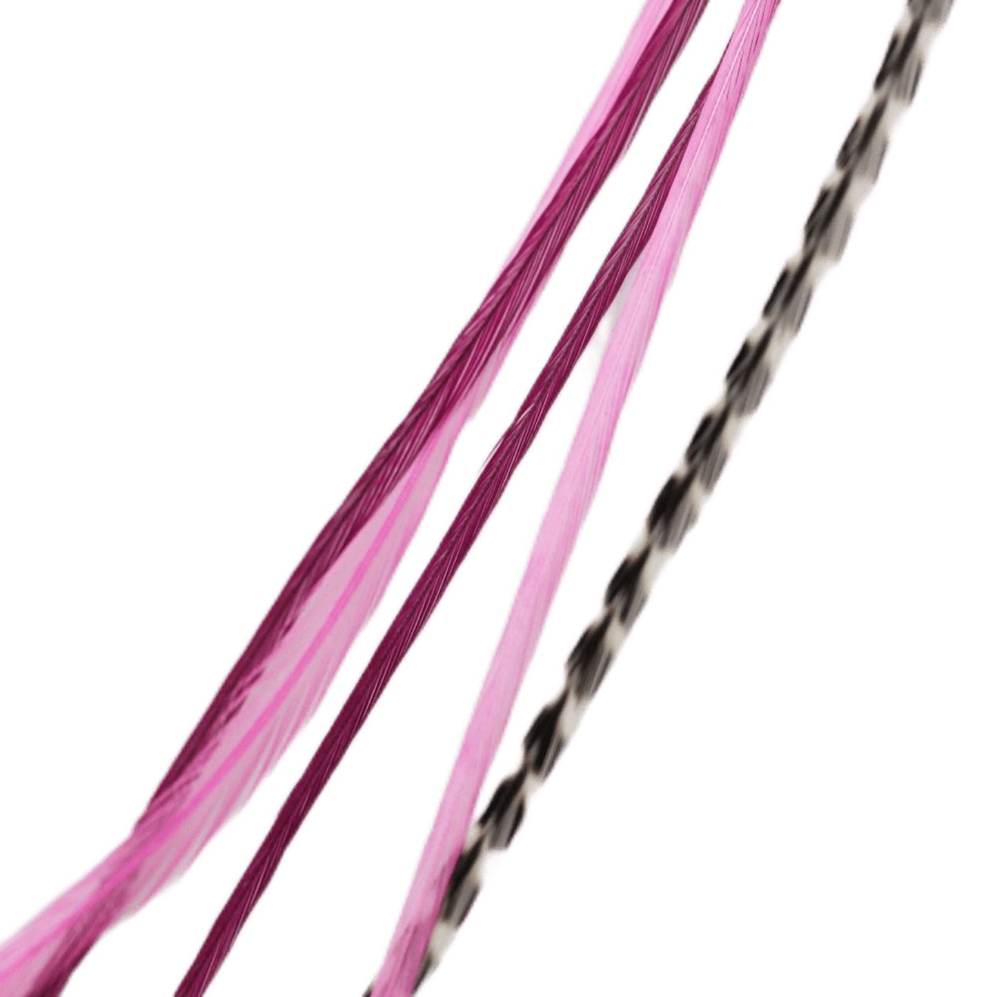 Genuine 4"- 7" Pinks & Purples Feathers for Hair Extension! 5 Feathers