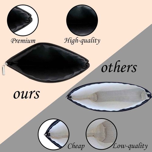 FTIRPW Funny Cat Makeup Bags for Women - Cute Black Cat Themed Gifts for Girls - Funny Travel Cosmetic Bag Zipper Pouch for Daughter Sister Bestie