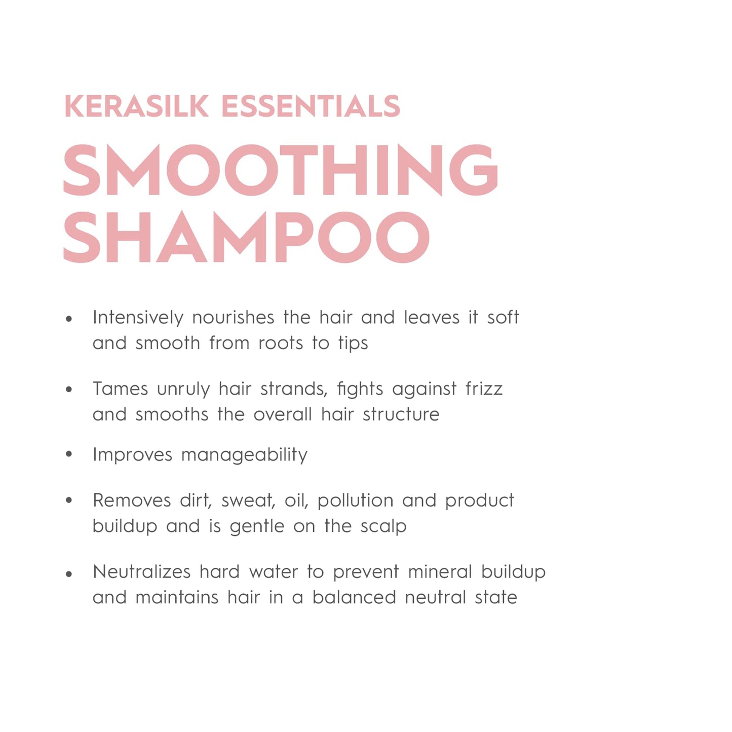 KERASILK Smoothing Shampoo |Intensively Nourishes | Tames Frizz & Smooths Strands | For Coarse, Frizzy, Unruly Hair | Improves Manageability for All Hair Types & Textures | 250ml