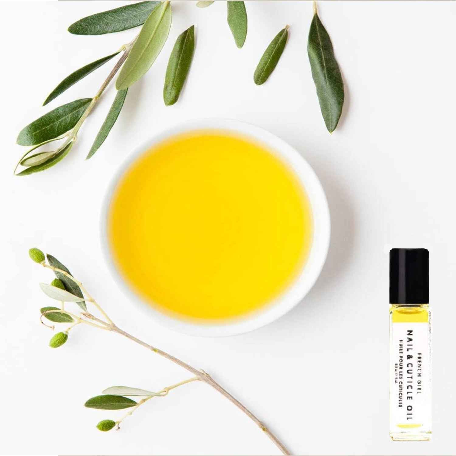 French Girl Nail & Cuticle Oil - Hydrating Nail Strengthener and Growth Treatment, Cuticle Softener, Nail Growth Oil to Repair Dry, Damaged Nails, Clean, Vegan & Cruelty-Free, .3 oz