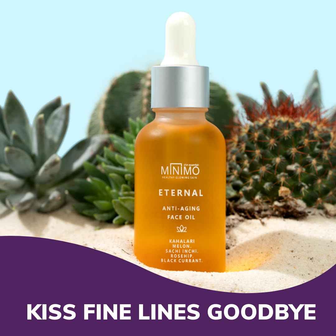 Minimo Skin Essentials Vitamin C Glow Face Oil – Facial Oil Instantly Nourishes | Vitamin C face Oil for glowing Radiant skin | Eternal Concentrated Lightweight Youth Enhancing Daily Face Oil - 1 oz