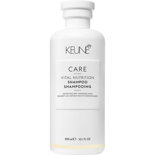 Keune Care Vital Nutrition Shampoo, Intense Nourishing & Moisturizing Cleanser for Dry or Damaged Hair, 10.1 Fl Oz