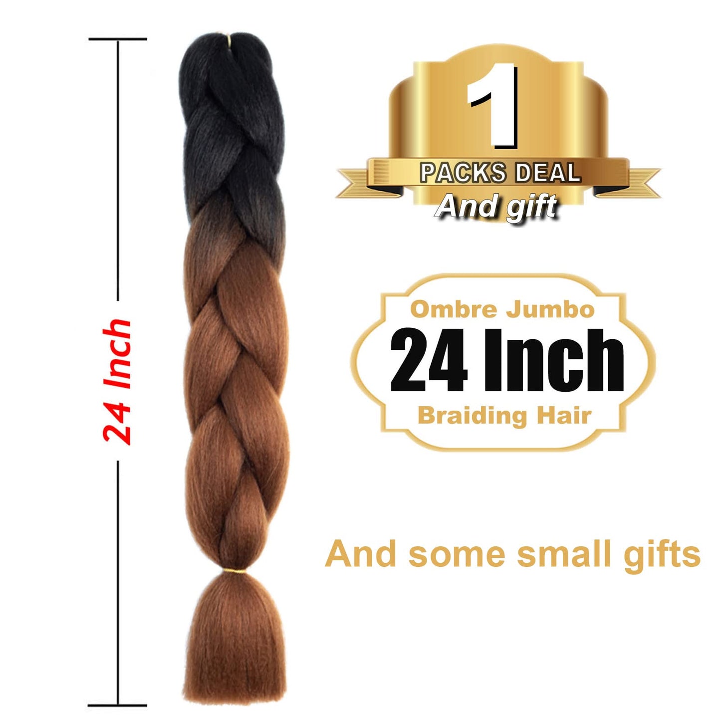 TENGSHUO FLY Black to Rouge Pink Braiding Hair 1 Packs Synthetic Braid Hair Extensions Ombre Braiding Hair 24" or Box Braids Twist Crochet Braids(24"1Pack,Black to Rouge Pink-B6)