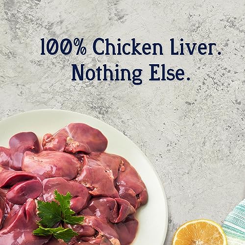 Stewart Freeze Dried Dog Treats, Chicken Liver, 16.8 oz Grain Free & Gluten Free, Resealable Tub, Single Ingredient, Training Treat in Beef Liver, Salmon, Chicken Liver & Chicken Breast 4, 14, 21 oz