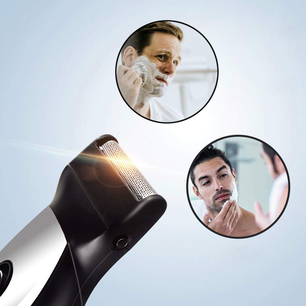 Vtrem Men Beard & Hair Trimmer Kit: 11 in 1 Coldless Hair Clippers for Men Electric Rechargeable Razor Grooming Facial Nose Mustache Intimate Shavers for Men