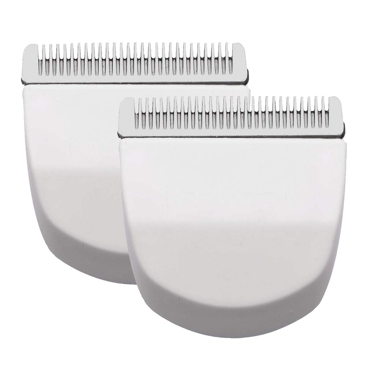 2PCS White Professional Peanut Clippers/Trimmers Snap On Replacement Blades #2068-300-Fits Compatible with Peanut Hair Clipper