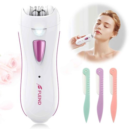 Epilator for Women, Smooth Glide Epilator Facial and Body Hair Remover with LED Light Rechargeable Hair Removal Device for Face, Bikini, Armpits, Arms, and Legs