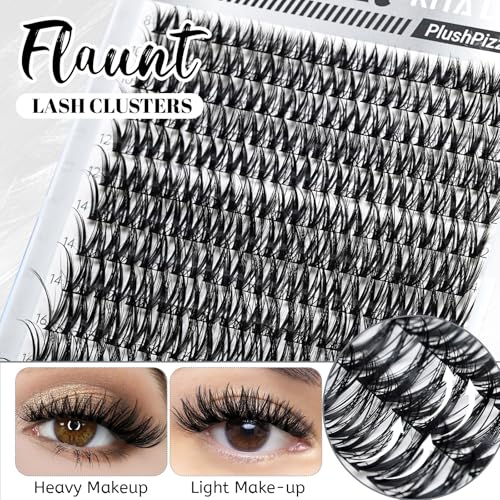 Flaunt Hybrid Lash Clusters - Wispy Volume, 8-18mm