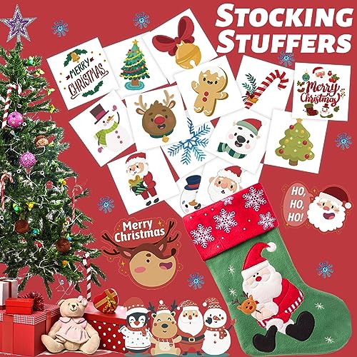 Winthrop 240 Pcs Christmas Temporary Tattoos for Kids, 60 Designs