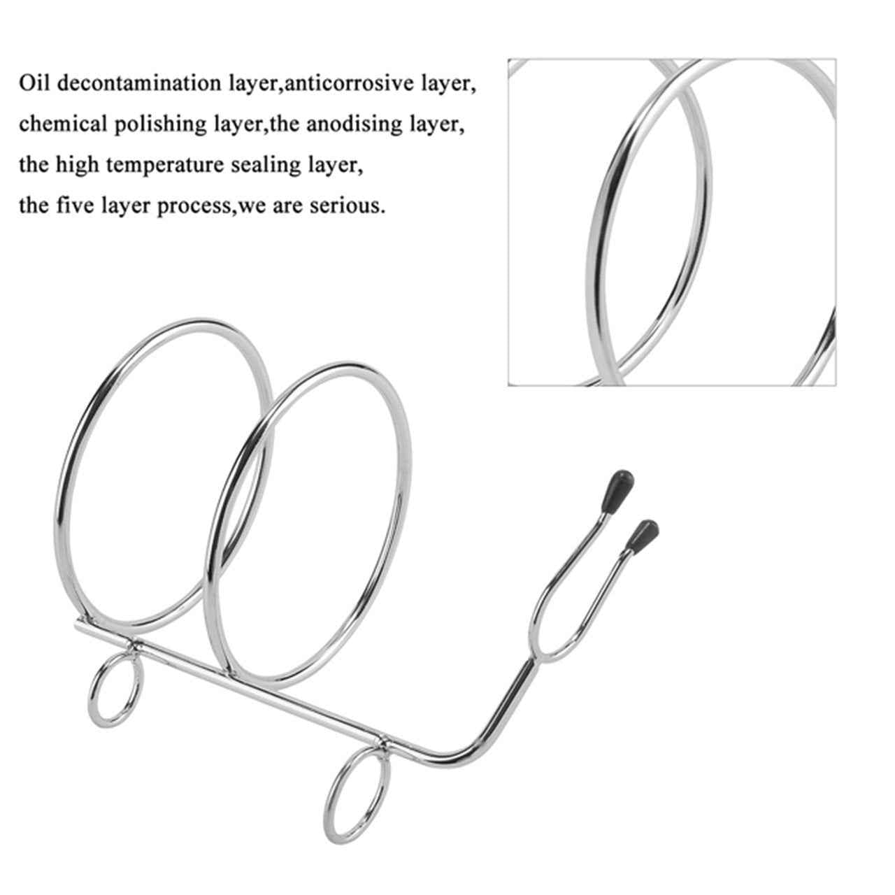 Faleto Stainless Steel Shaving Brush Stand Holder and Soap Bowl Mug Set for Safety Razor Brush