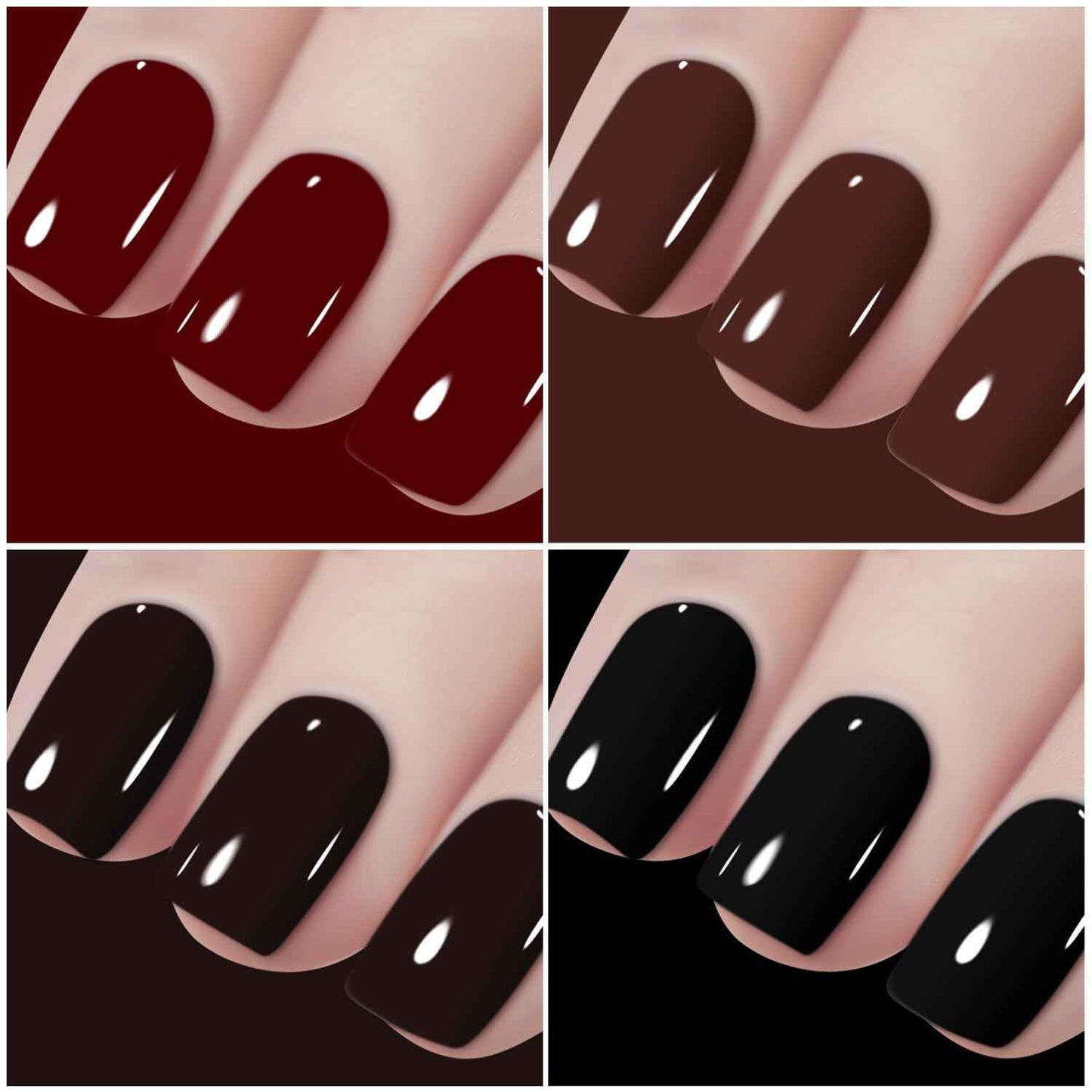 Vishine 48 Colors Gel Nail Polish Set, Autumn Winter Popular Nail Polish with Base Top Coat, Lasting UV LED Gel Polish Manicure Kit 8ml