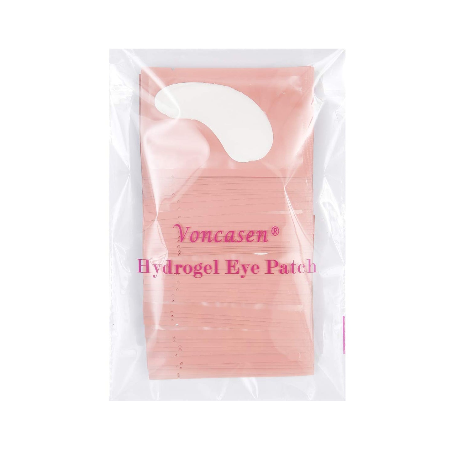 Voncasen 100 Pairs Set Gel pads for eyelash extensions, Comfy and Cool Under Eye Pads for Eyelash Extensions Eye Patches Beauty Tool