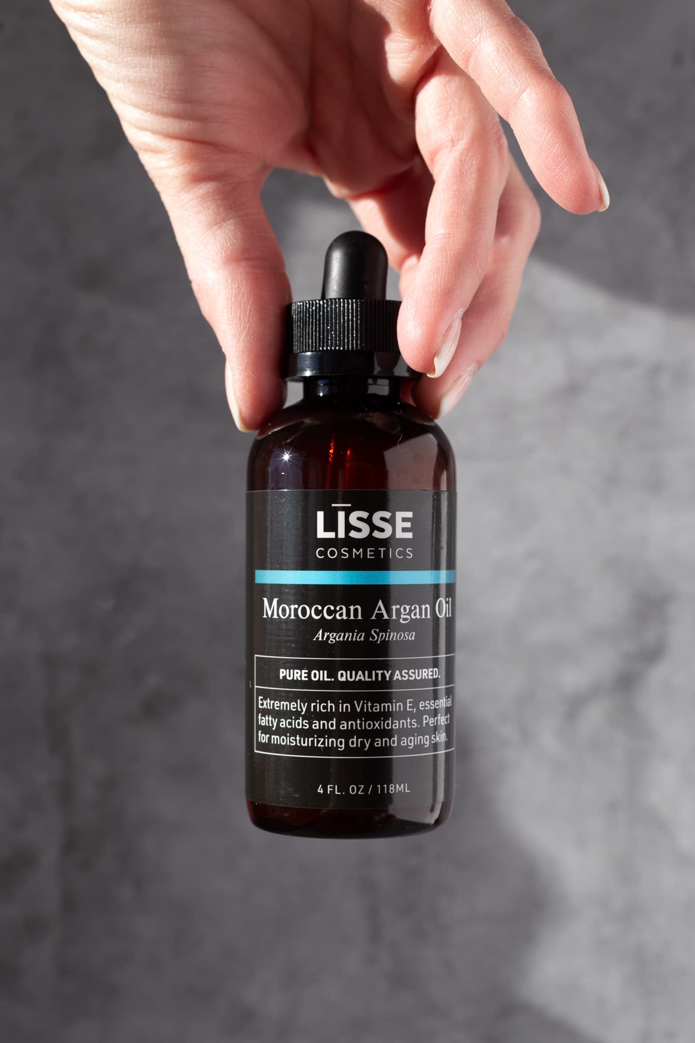 Lisse 100% Pure Moroccan Argan Oil Cosmetic/Therapeutic Grade– Batch Tested and Verified – Premium Quality you can Trust (4 oz)