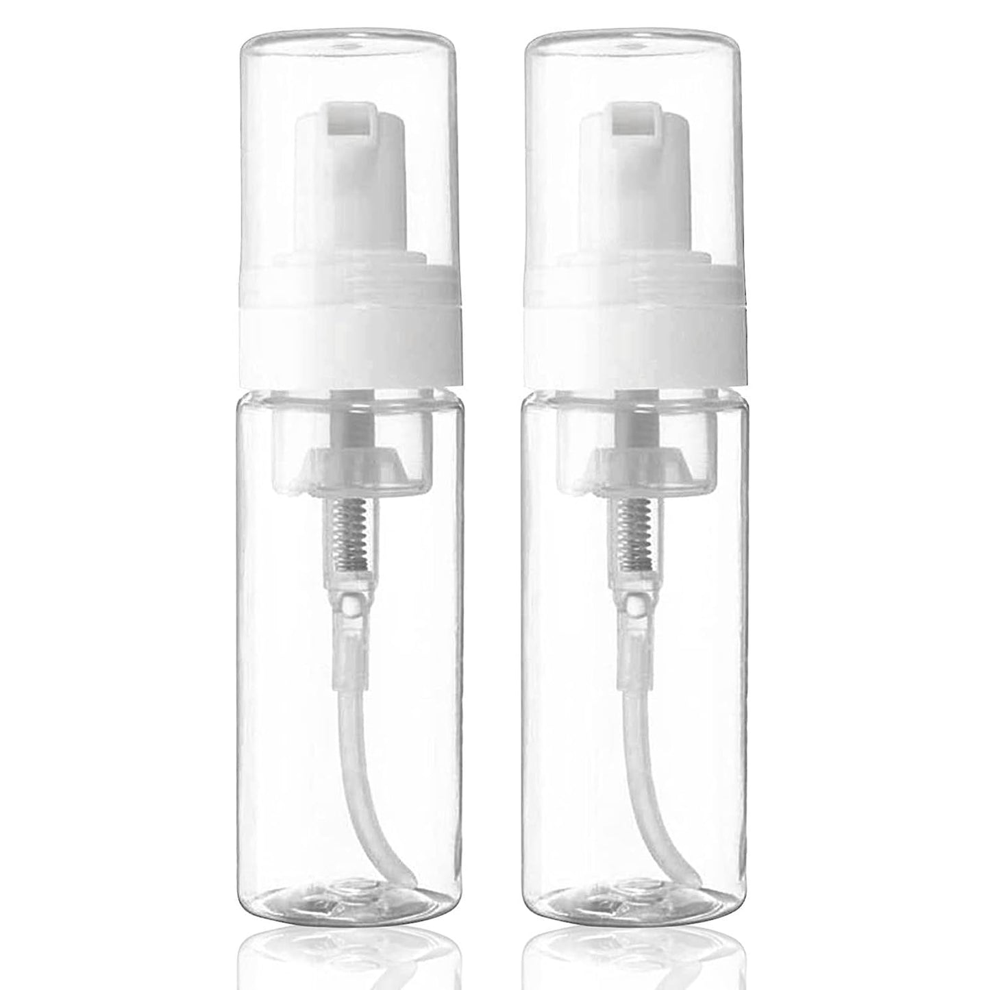 Foam Pump Bottle - SOTICA 2PCS 7OZ Foam Bottle Dispenser Transparent Foaming Soap Dispenser Empty Travel Pump Bottle for Refillable Cosmetic Pump Dispensers