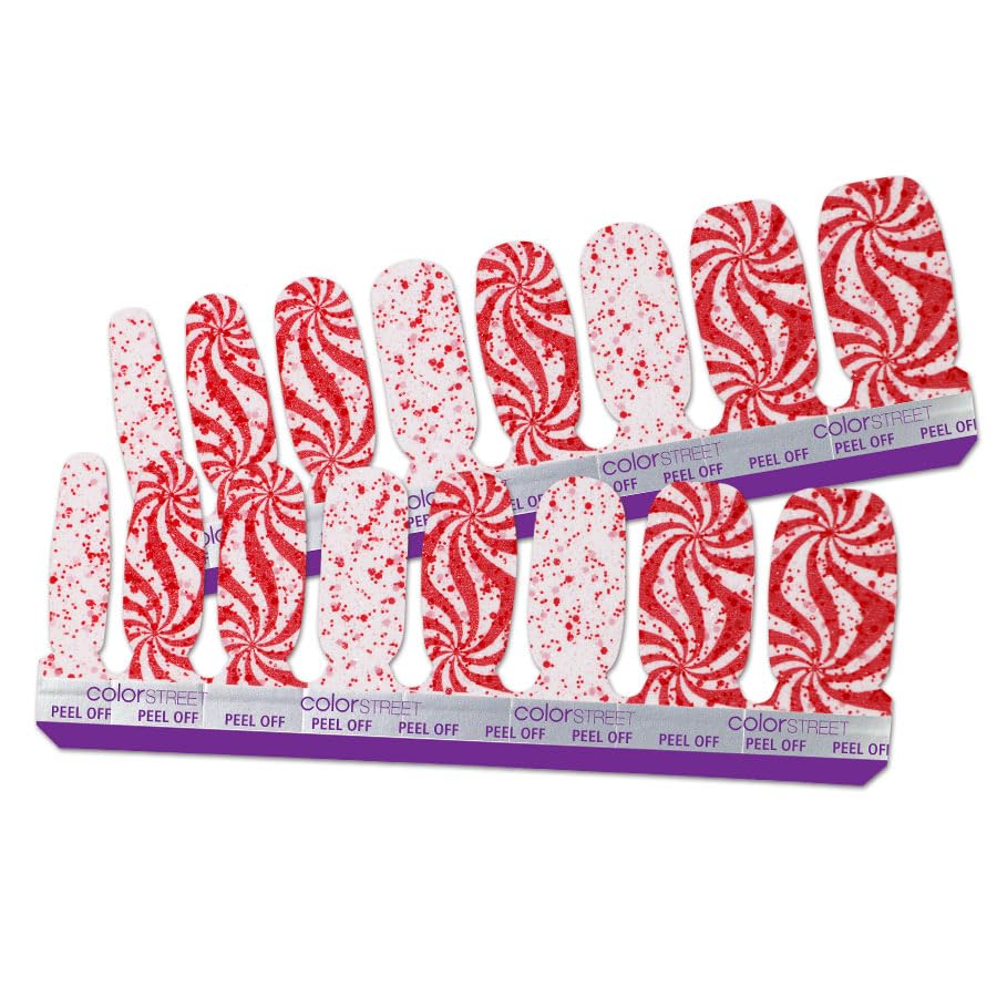 Color Street 'Candy Cane Crush' (FDG510) - Nail Polish Strips Merry Moments 2023