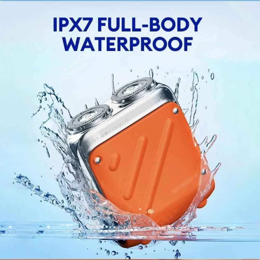 R-12 Luggage Electric Shaver, Beard Shaver Mini and Portable Suitcase Design, Electric Mini Razor Portable Electrics Shavers, USB Rechargeable One-Button Long Lasting for Home Travel (Black)