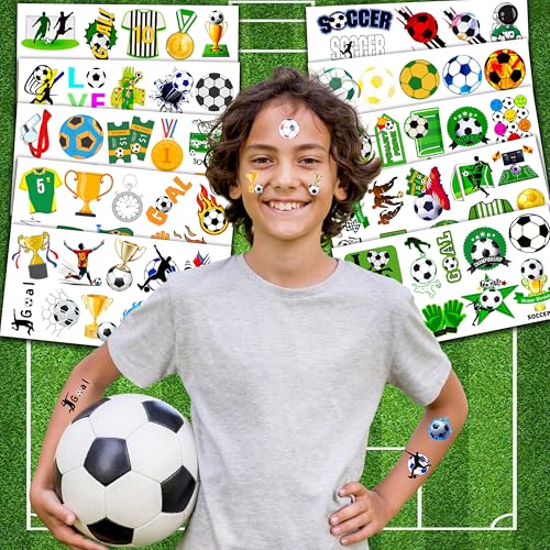 96-Pack Soccer Temporary Tattoos for Kids - Party Favors