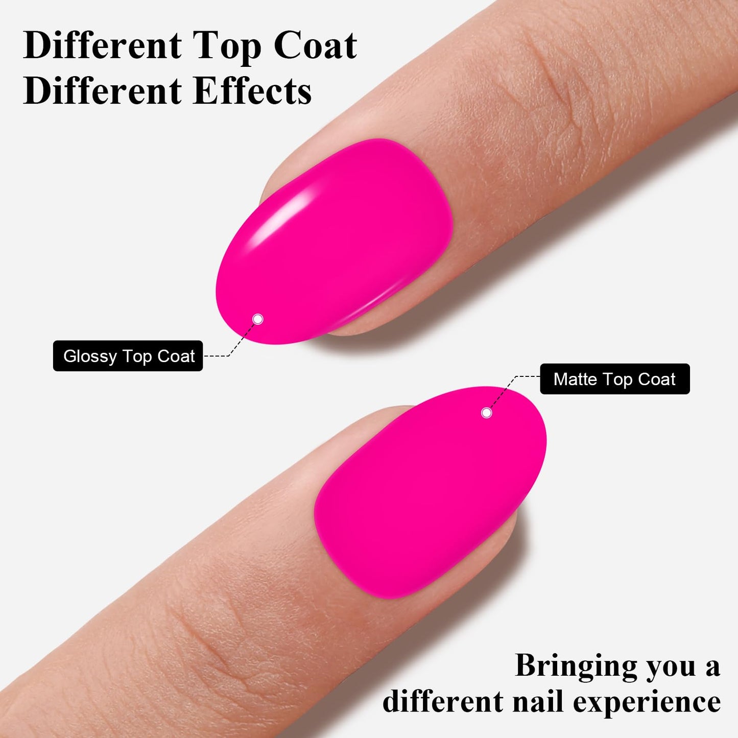 Imtiti Hot Pink Gel Nail Polish, 1 Pcs 15ml Hot Pink Color Gel Polish UV/LED Soak Off Nail Art Manicure Salon DIY Nail at Home Gift for Women,Bright Pink