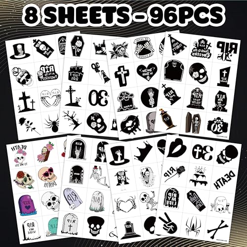 96 PCS 30th Birthday Temporary Tattoos - Death to My 20s