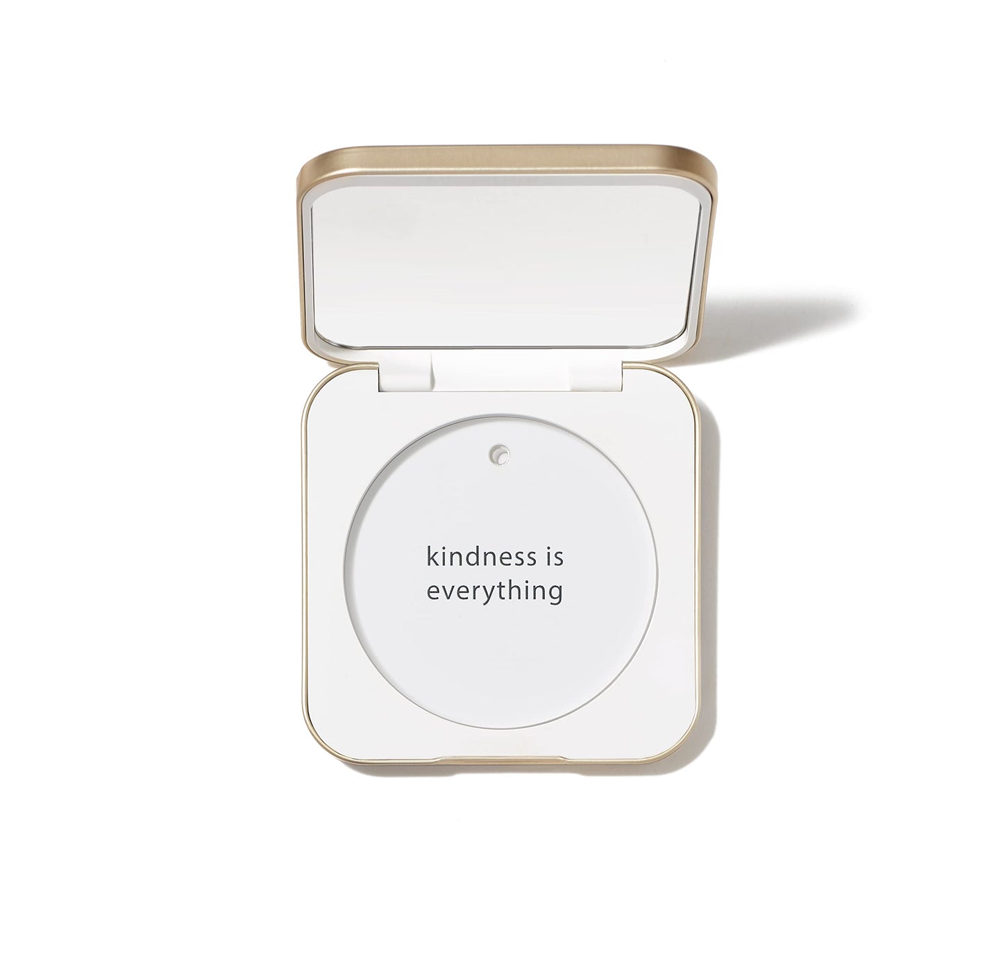 jane iredale Refillable Compact | Aluminum Shell & Magnetic Closure | Interior Mirror for On-The-Go Use | Compatible with all Powder Refills | White