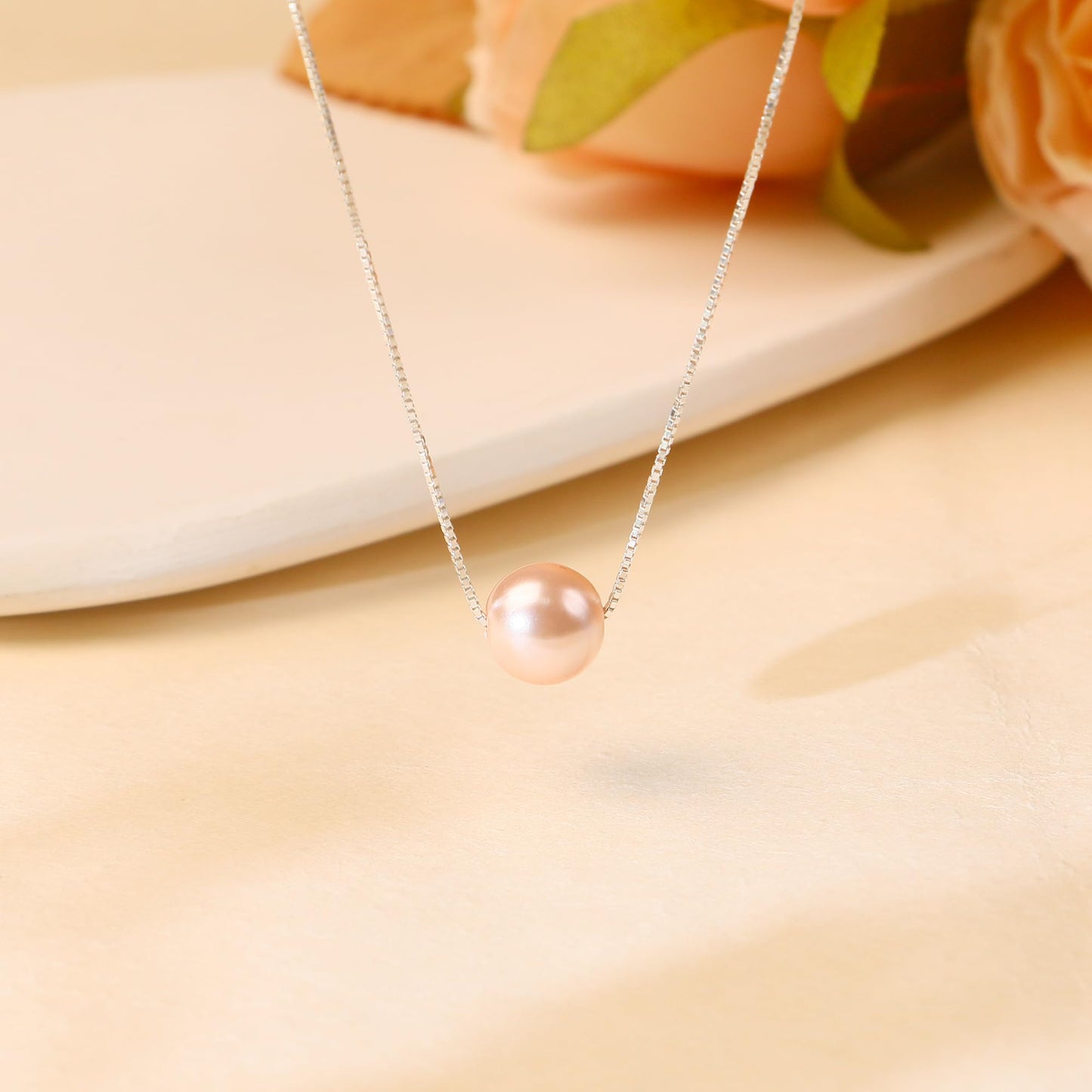 Sereney 13 Year Old Girl Gift Ideas S925 Sterling Silver Pink Pearl Necklace as 13th Birthday Gifts for Girls, Adjustable Length Necklace for 13 Yr Old Girl Gift Trendy 2024 Happy 13th Birthday