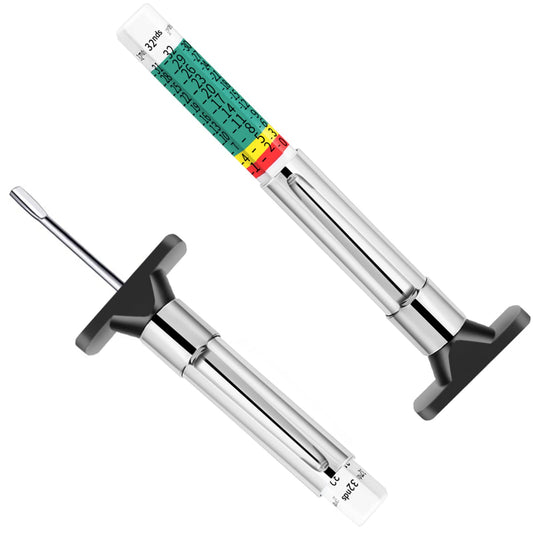 GODESON 88702 Smart Color Coded Tire Tread Depth Gauge 2 pieces(Pack of 1)