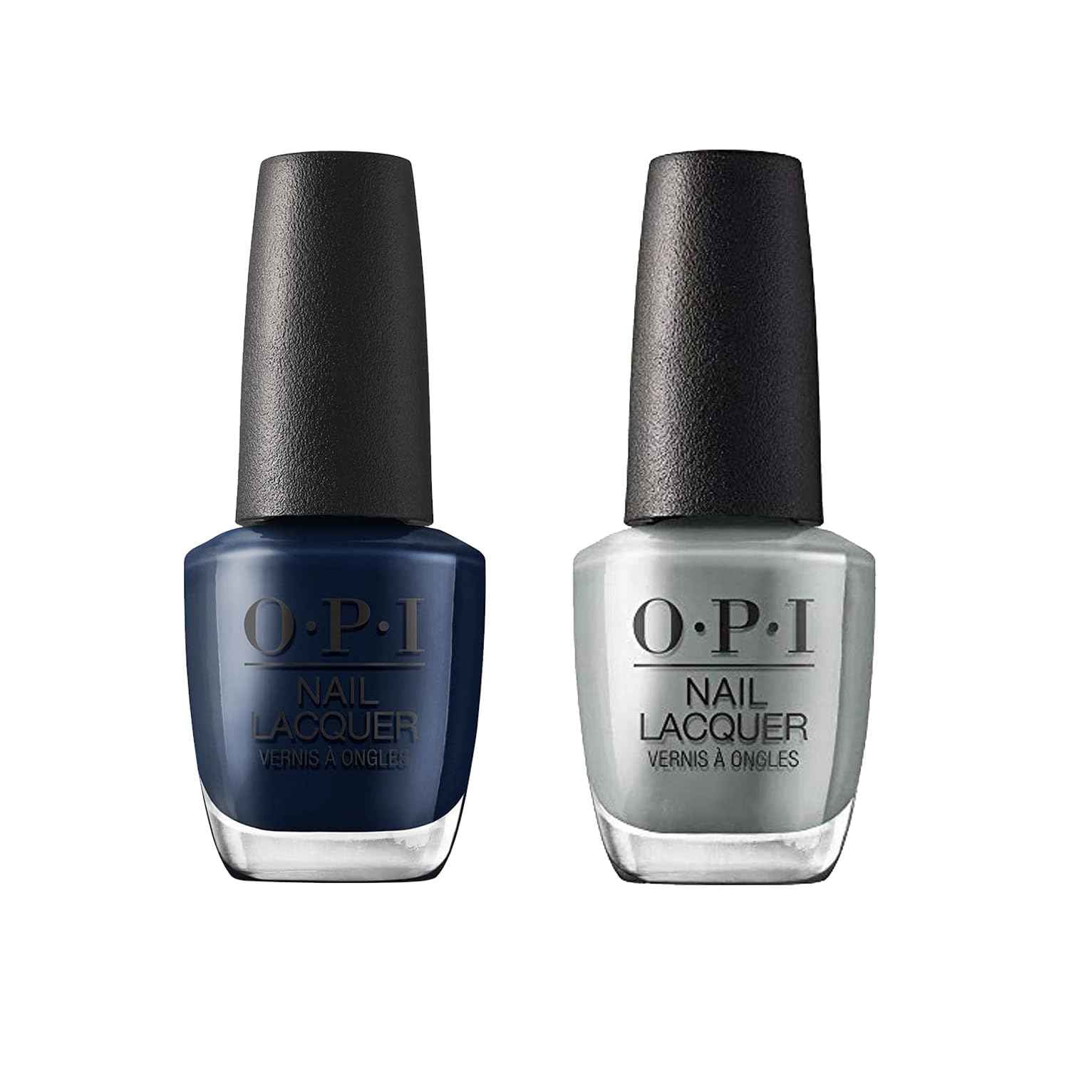 Bundle of OPI Nail Lacquer Midnight Mantra, 0.5 fl oz + OPI Nail Lacquer, Suzi Talks with Her Hands, Dallas, 0.5 fl oz