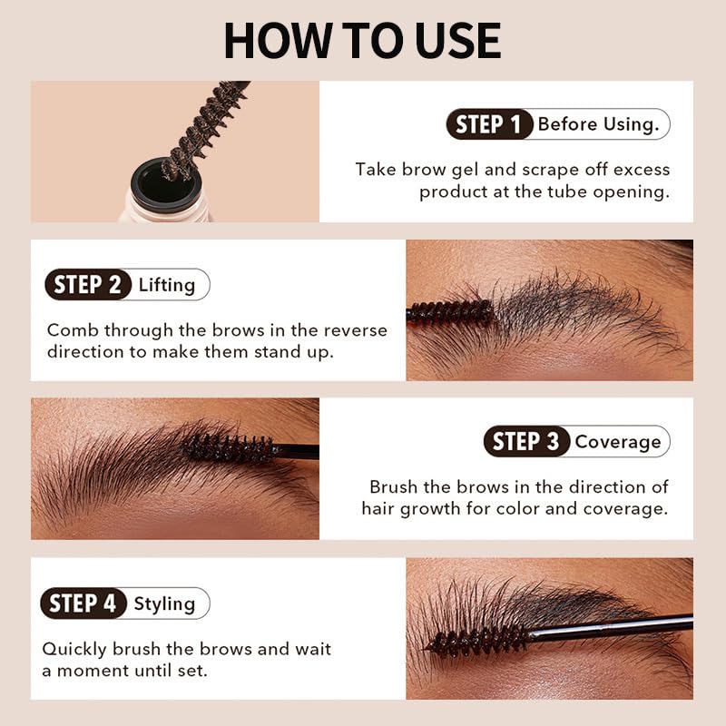 Waterproof Eyebrow Gel with Precision Pencil - Chocolate