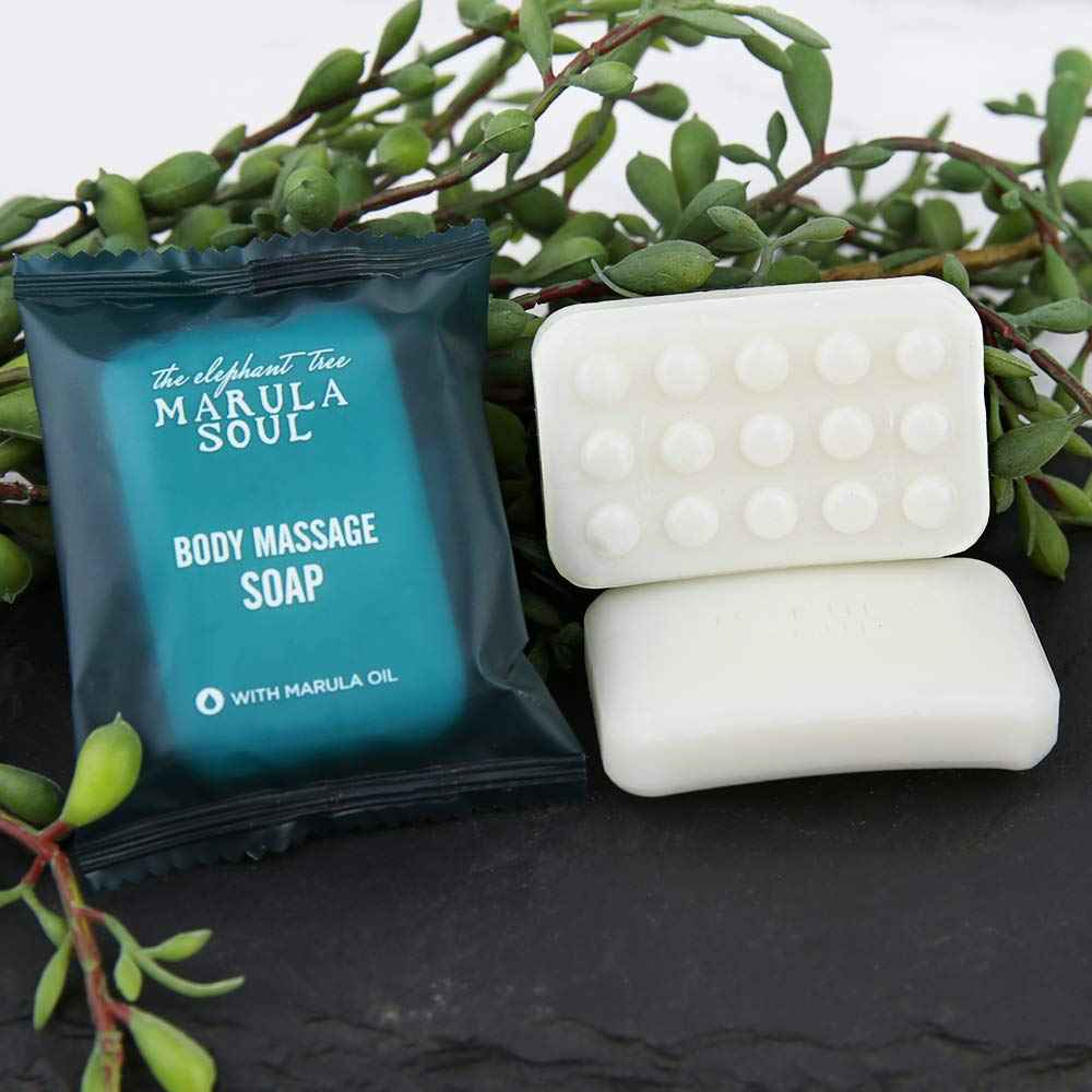 OPPEAL Marula Oil 1 Oz Massage Bar Soap 70 Bars in Bulk, Anti-slip, Individually Wrapped, Nourishing, Deep Cleanse, Travel Size for Motel AirBnB Guest Room Hospitality.