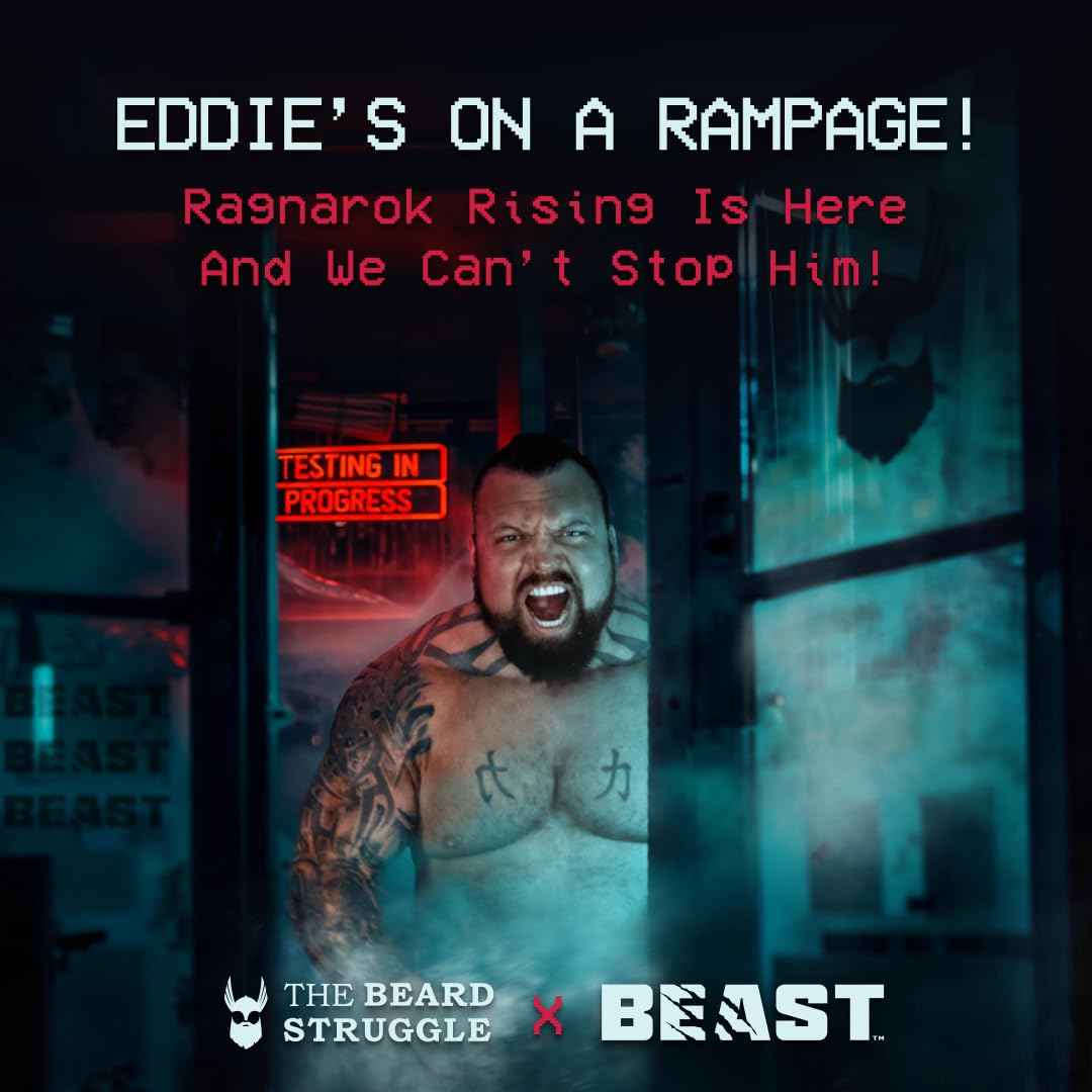 The Beard Struggle The Beast Line Beard Oil for Men Ragnarok Rising Eddie Hall Beast Line - Signature Edition - Day Liquid Tonic Beard Growth Oil - Beast Collection 1 fl oz