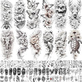 71 Sheets Temporary Tattoos - Watercolor Designs for Women Men
