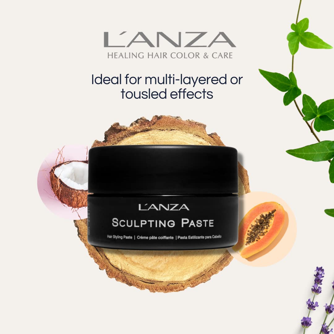 L'ANZA Healing Style Sculpting Paste with Strong Hold Effect, Sculpts & Defines Hair While Styling, With Advanced Control Technology and Natural Ingredients, Suitable for All Hair Types (3.4 Fl Oz)