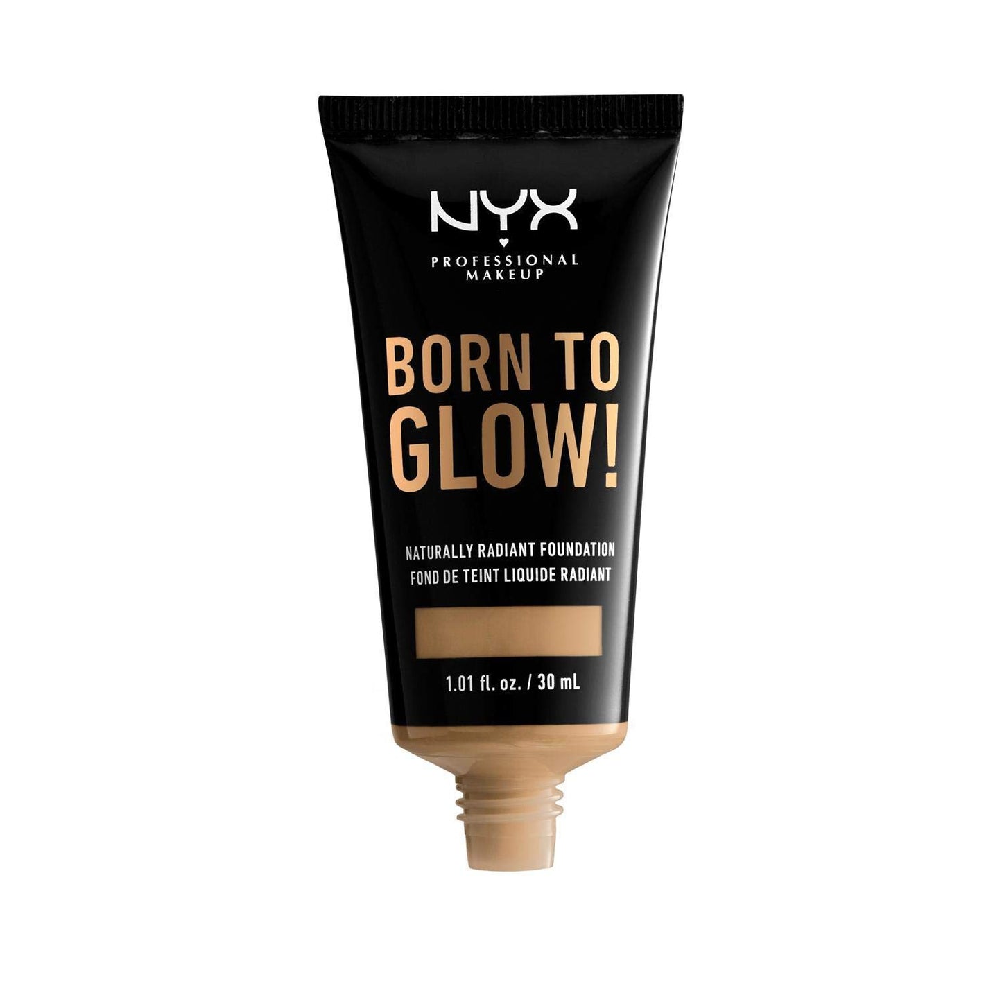 NYX PROFESSIONAL MAKEUP Born To Glow Naturally Radiant Foundation, Medium Coverage - Beige