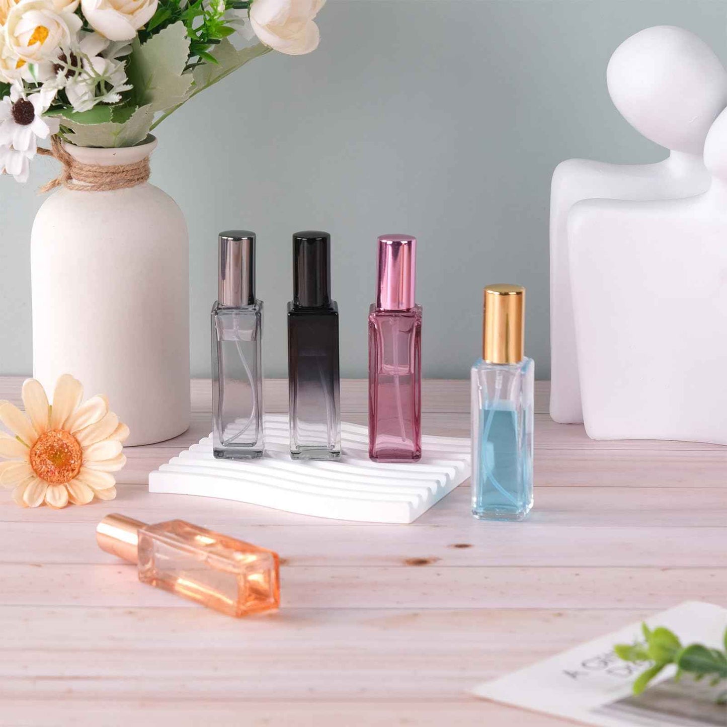 RAMFIYN 20ml Set of 5 Travel Perfume Bottle Refillable Perfume Bottle Travel Cologne Sprayer Mini Perfume Bottle Small Perfume Spray Bottle