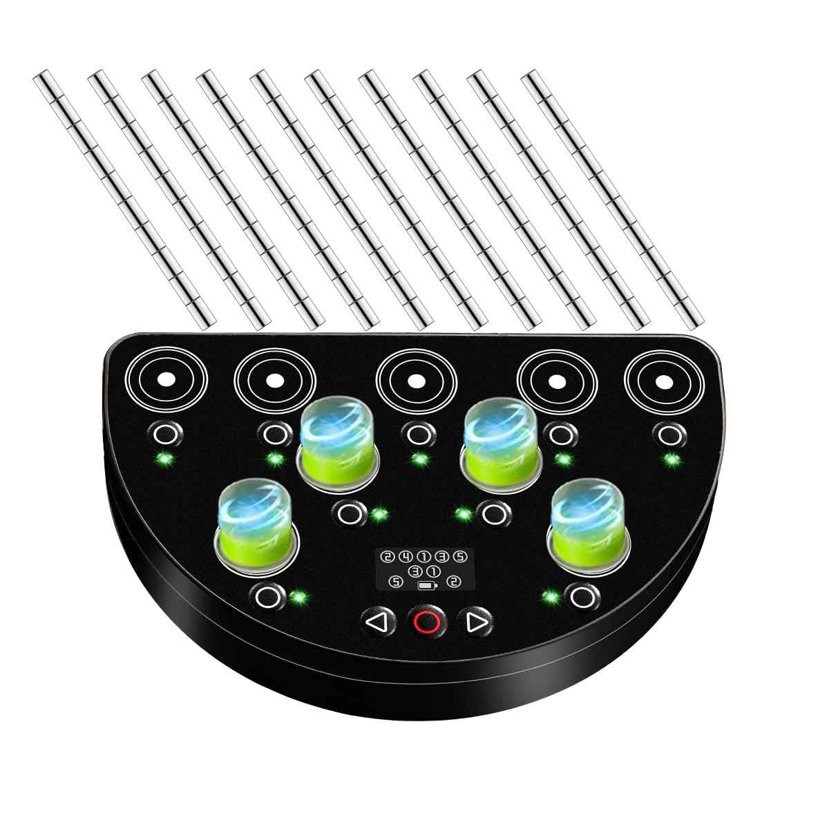 Ink Mixer Electric Ink Mixer Tattoo 5-Speed Adjustable Power Mixing Comes with 100 Mixing Sticks Nine Simultaneous Mixing Operations are Possible Color Makeup Ink Pigment Electric Agitator Machine