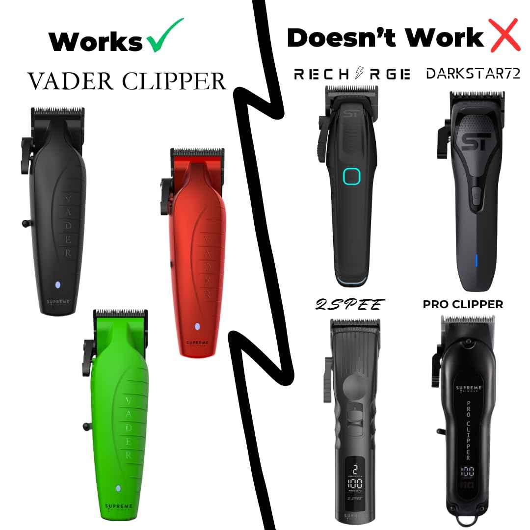 Supreme Trimmer DLC Coated Steel Replacement Blade CBT828 | Taper Blade for Hair Clippers | Black