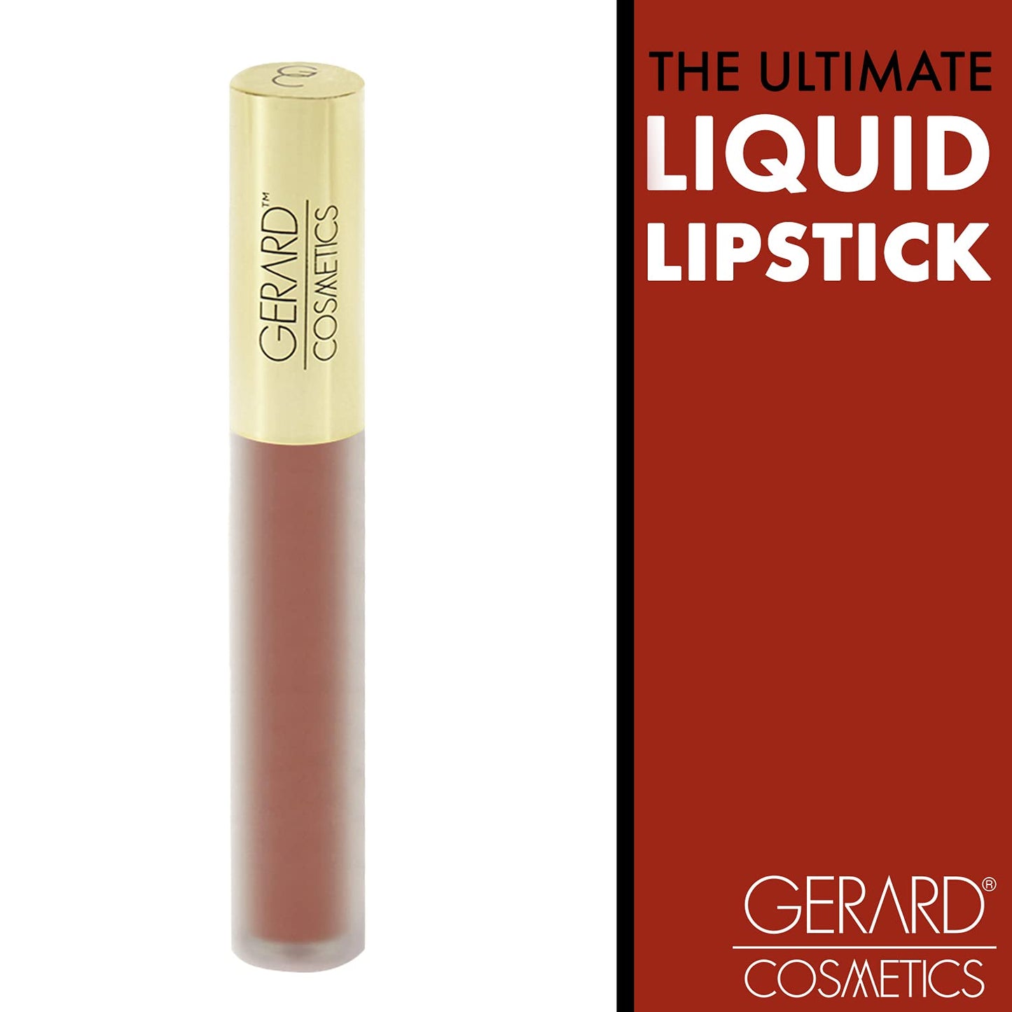 Gerard Cosmetics HydraMatte Liquid Lipstick Sedona | Warm Red Lipstick with Matte Finish | Long Lasting and Non-Drying | Super Pigmented Fully Opaque Lip Color