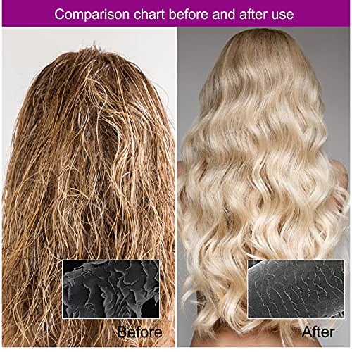 Microwavable Deep Conditioning Heat Cap for Hair Therapy - Purple