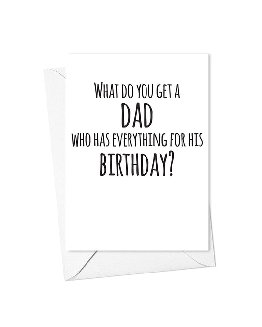 Pregnancy Announcement Card for Dad on his Birthday, New Grandpa Baby Reveal for Dad from Son or Daughter, New Grandchild (Dad Birthday)