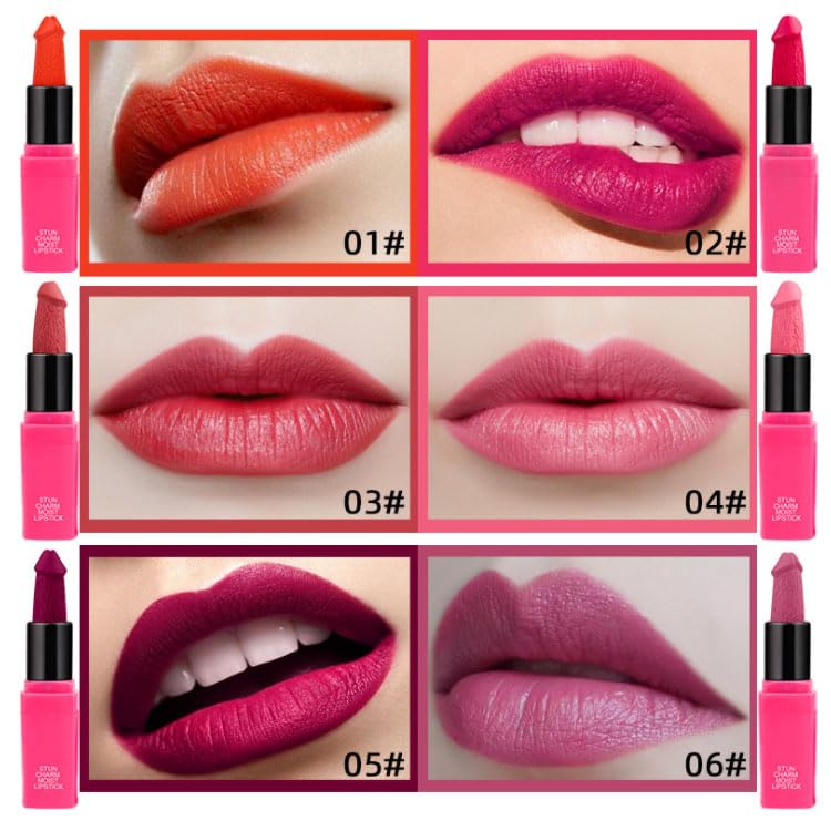 Funny Novelty Lipstick Gag Gift - 8 Bold Colors