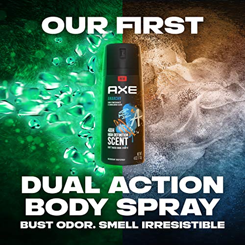 AXE Anarchy Body Spray Deodorant for Men 4 oz (Pack of 6)