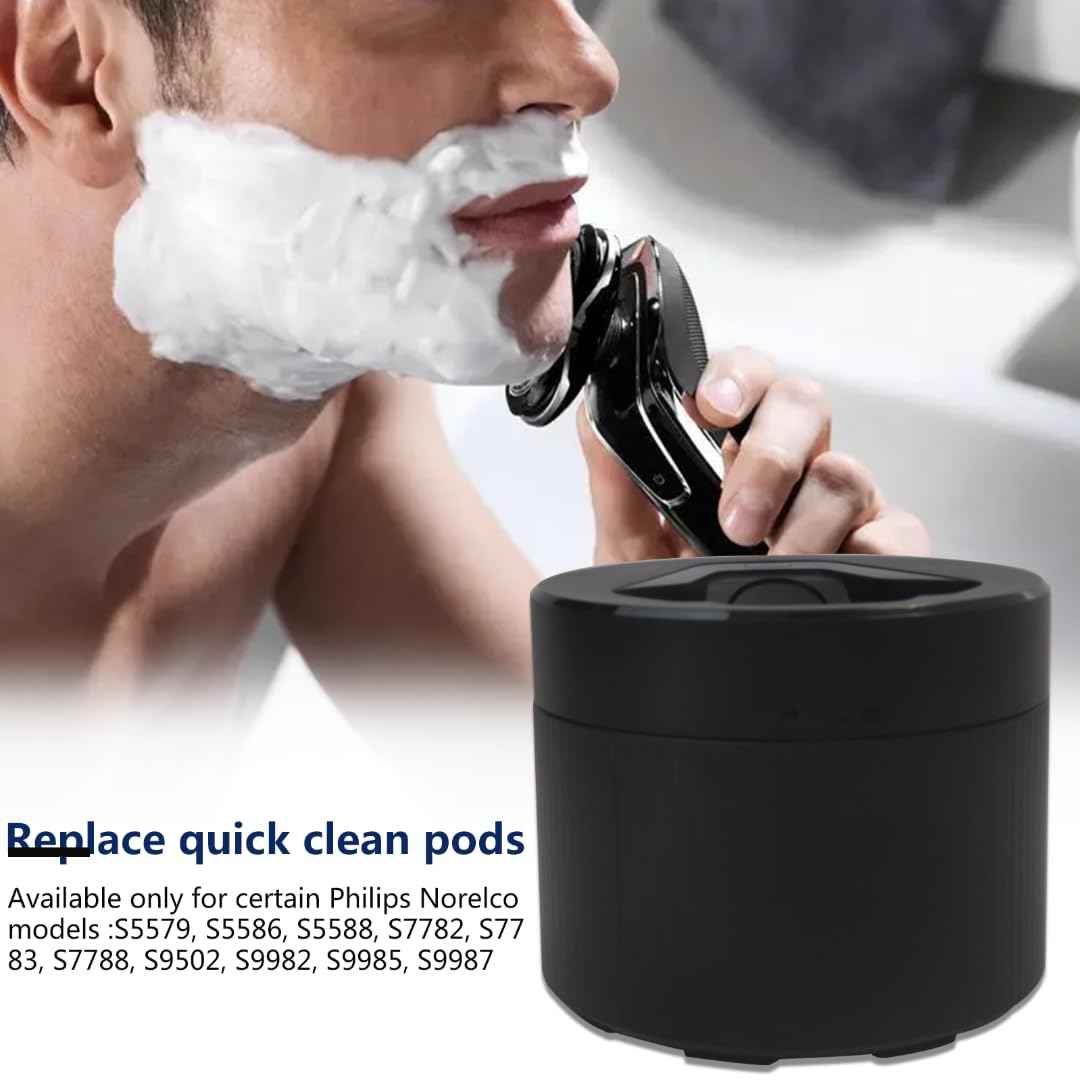 422203997043 Replacement Quick Clean Pod for Philips Norelco S7788, S7885, S7886, S7887, S9502, S9507, S9982, S9985, S9987, SP9841, SP9883, SP9886