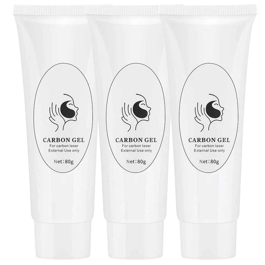 ABBASI & CO 3X Carbon Peel Gel 80ml - Deep Cleansing Facial Mask for Blackhead Removal & Skin Rejuvenation, for All Skin Types, Infused with Marine Minerals & Vitamins - Pack of 3